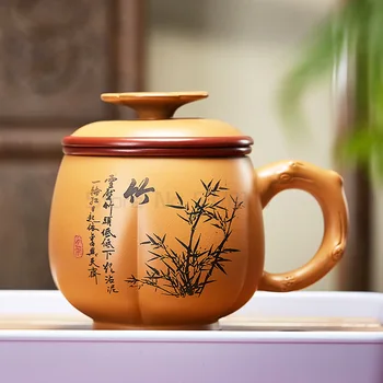 Zisha duan ler krus cup håndlavet kop te med infusionsenheden kopper inde markeret Kinesisk kungfu kontor kop te ny